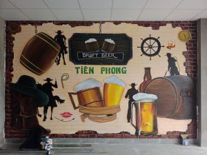 Vẽ tranh tường quán bia tại Ninh Thuận