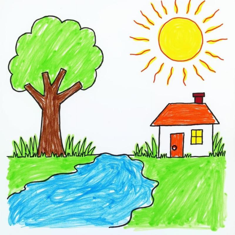 Gợi ý tô màu cho tranh bảo vệ môi trường thêm sinh động và đẹp mắt cho trẻ em.