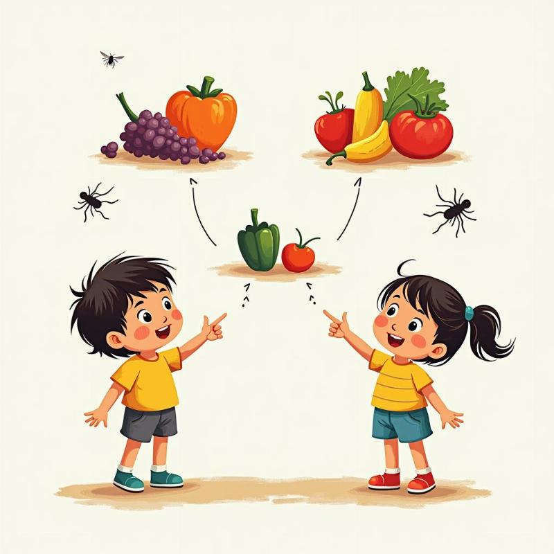 Hướng dẫn vẽ tranh an toàn thực phẩm: Lựa chọn thực phẩm sạch tươi ngon cho bé