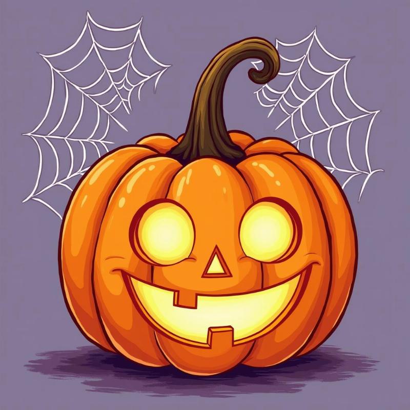 Tô màu tranh Halloween bí ngô với màu sắc ma mị và đơn giản cho bé