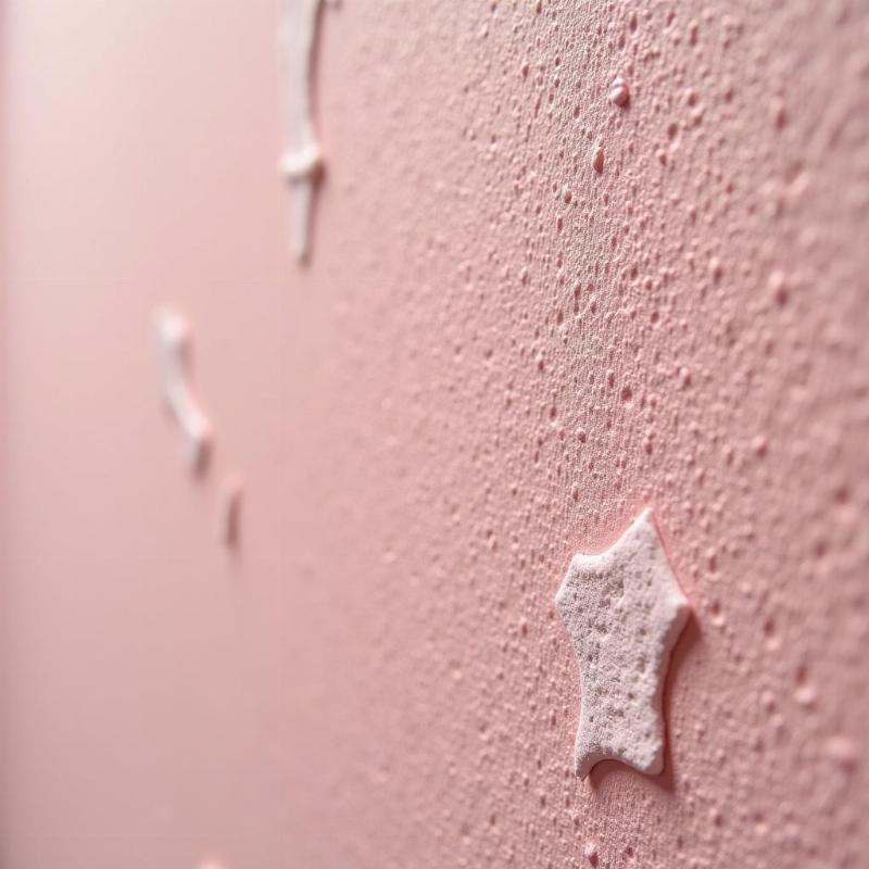 Chi tiết chất liệu sơn chuyên dụng, đảm bảo độ bền màu và không bong tróc cho tranh tường tiệm nail