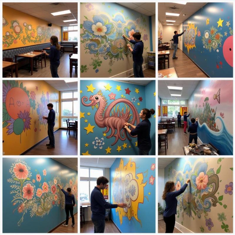 Lotus Art - Dự án vẽ tranh tường cao cấp tại Hải Phòng và các công trình dịch vụ