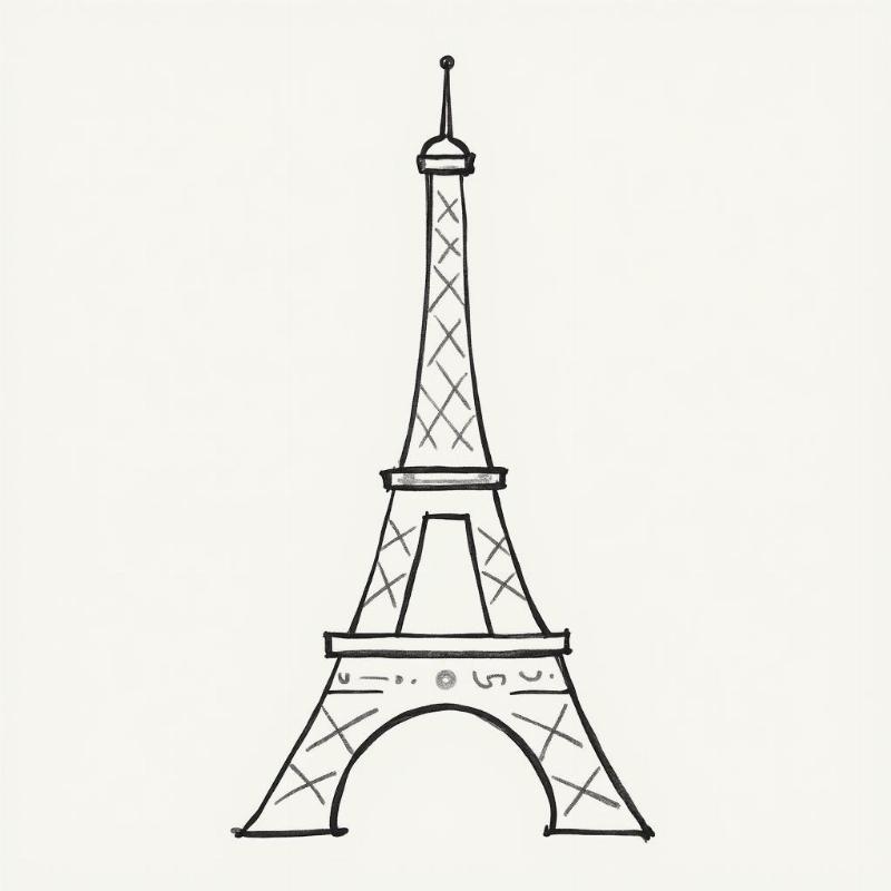 ve-phac-thao-don-gian-thap-eiffel-cho-hoc-sinh-tieu-hoc