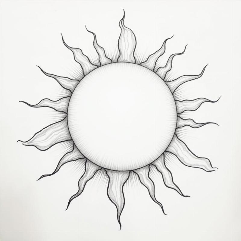 Ve vong tron de tao khuon mat cho ong mat troi don gian cho lop hoc ve